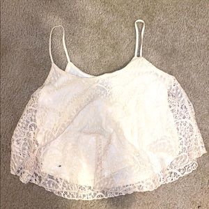 Rue 21 ruffle flowy crop top